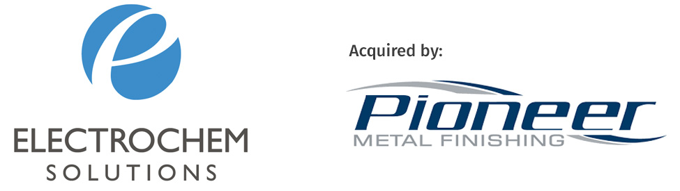 Electrochem logo and Pioneer Metal Finishing logo