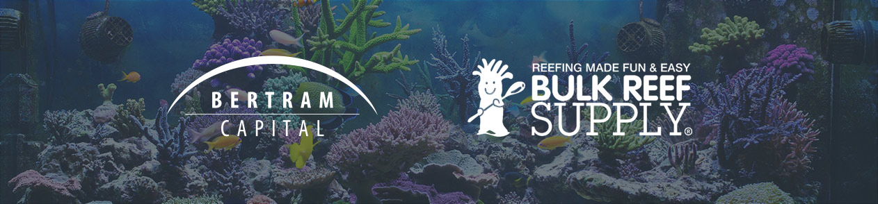 Bertram Capital logo and Bulk Reef Supply logo