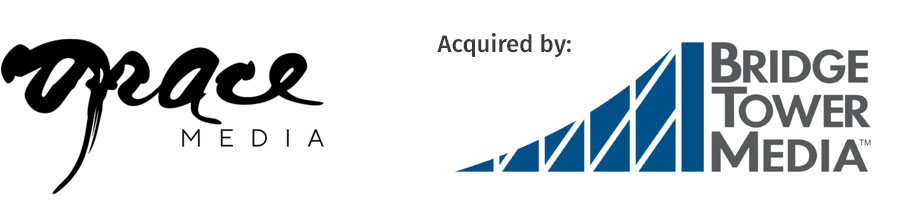 Grace Media logo and BridgeTower Media logo